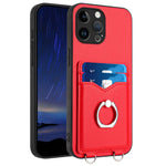 R20 Ring Kartenhalter Handyhülle, Für iPhone 14 Plus, Für iPhone 14, Für iPhone 14 Pro, Für iPhone 14 Pro Max, Für iPhone SE 2022 / SE 2020 / 8, Für iPhone 13 Pro Max, Für iPhone 13 Pro, Für iPhone 13