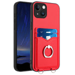 R20 Ring Kartenhalter Handyhülle, Für iPhone 13 mini, Für iPhone 12, Für iPhone 12 Pro Max, Für iPhone 12 Pro, Für iPhone 12 mini, Für iPhone 11 Pro Max, Für iPhone 11, Für iPhone 11 Pro