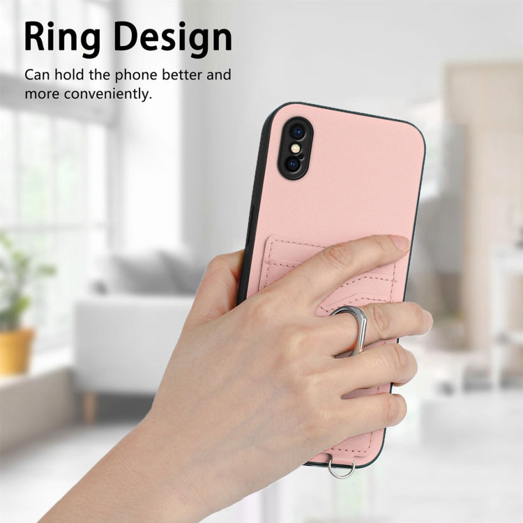 R20 Ring Kartenhalter Handyhülle, Für iPhone XS / X, Für iPhone XR, Für iPhone XS Max, Für iPhone 8 Plus / 7 Plus
