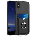 R20 Ring Kartenhalter Handyhülle, Für iPhone XS / X, Für iPhone XR, Für iPhone XS Max, Für iPhone 8 Plus / 7 Plus