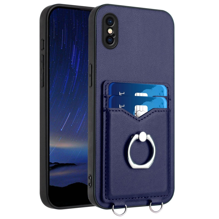 R20 Ring Kartenhalter Handyhülle, Für iPhone XS / X, Für iPhone XR, Für iPhone XS Max, Für iPhone 8 Plus / 7 Plus