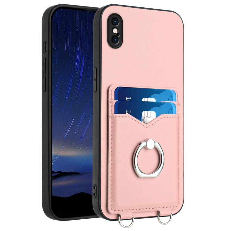 R20 Ring Kartenhalter Handyhülle, Für iPhone XS / X, Für iPhone XR, Für iPhone XS Max, Für iPhone 8 Plus / 7 Plus