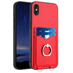 R20 Ring Kartenhalter Handyhülle, Für iPhone XS / X, Für iPhone XR, Für iPhone XS Max, Für iPhone 8 Plus / 7 Plus
