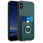 R20 Ring Kartenhalter Handyhülle, Für iPhone XS / X, Für iPhone XR, Für iPhone XS Max, Für iPhone 8 Plus / 7 Plus