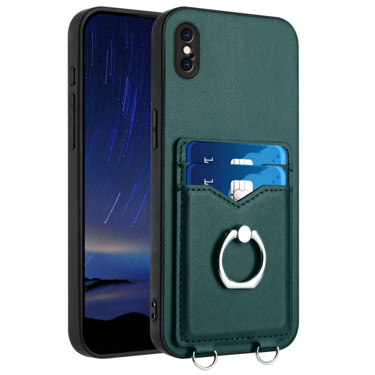 R20 Ring Kartenhalter Handyhülle, Für iPhone XS / X, Für iPhone XR, Für iPhone XS Max, Für iPhone 8 Plus / 7 Plus