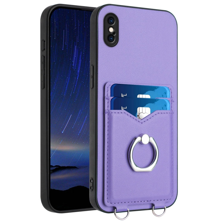 R20 Ring Kartenhalter Handyhülle, Für iPhone XS / X, Für iPhone XR, Für iPhone XS Max, Für iPhone 8 Plus / 7 Plus