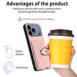 R20 Ring Kartenhalter Handyhülle, Für iPhone 17 Pro Max, Für iPhone 17 Pro, Für iPhone 17, Für iPhone Air, Für iPhone 15 Pro Max, Für iPhone 15 Pro, Für iPhone 15 Plus, Für iPhone 15