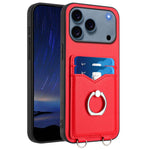 R20 Ring Kartenhalter Handyhülle, Für iPhone 17 Pro Max, Für iPhone 17 Pro, Für iPhone 17, Für iPhone Air, Für iPhone 15 Pro Max, Für iPhone 15 Pro, Für iPhone 15 Plus, Für iPhone 15
