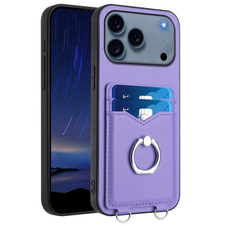 R20 Ring Kartenhalter Handyhülle, Für iPhone 17 Pro Max, Für iPhone 17 Pro, Für iPhone 17, Für iPhone Air, Für iPhone 15 Pro Max, Für iPhone 15 Pro, Für iPhone 15 Plus, Für iPhone 15