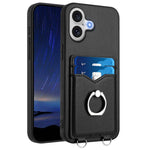 R20 Ring Kartenhalter Handyhülle, Für iPhone 17 Pro Max, Für iPhone 17 Pro, Für iPhone 17, Für iPhone Air, Für iPhone 15 Pro Max, Für iPhone 15 Pro, Für iPhone 15 Plus, Für iPhone 15