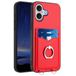 R20 Ring Kartenhalter Handyhülle, Für iPhone 17 Pro Max, Für iPhone 17 Pro, Für iPhone 17, Für iPhone Air, Für iPhone 15 Pro Max, Für iPhone 15 Pro, Für iPhone 15 Plus, Für iPhone 15