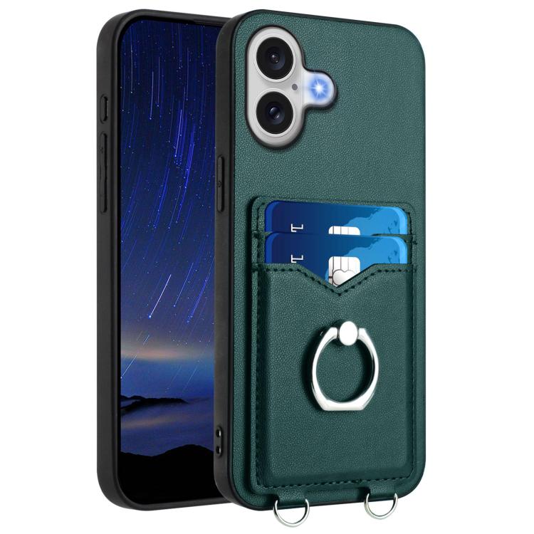 R20 Ring Kartenhalter Handyhülle, Für iPhone 17 Pro Max, Für iPhone 17 Pro, Für iPhone 17, Für iPhone Air, Für iPhone 15 Pro Max, Für iPhone 15 Pro, Für iPhone 15 Plus, Für iPhone 15