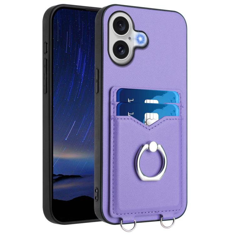 R20 Ring Kartenhalter Handyhülle, Für iPhone 17 Pro Max, Für iPhone 17 Pro, Für iPhone 17, Für iPhone Air, Für iPhone 15 Pro Max, Für iPhone 15 Pro, Für iPhone 15 Plus, Für iPhone 15