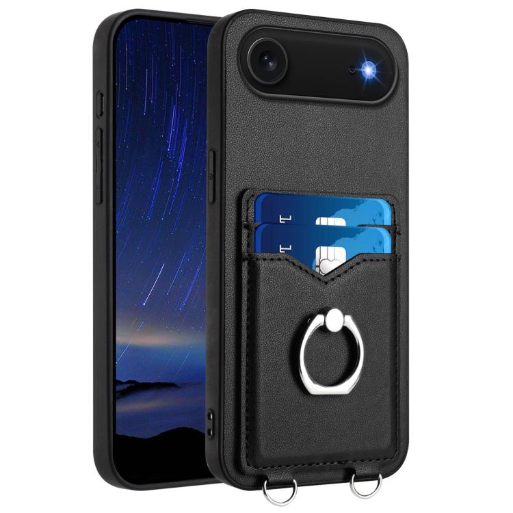 R20 Ring Kartenhalter Handyhülle, Für iPhone 17 Pro Max, Für iPhone 17 Pro, Für iPhone 17, Für iPhone Air, Für iPhone 15 Pro Max, Für iPhone 15 Pro, Für iPhone 15 Plus, Für iPhone 15