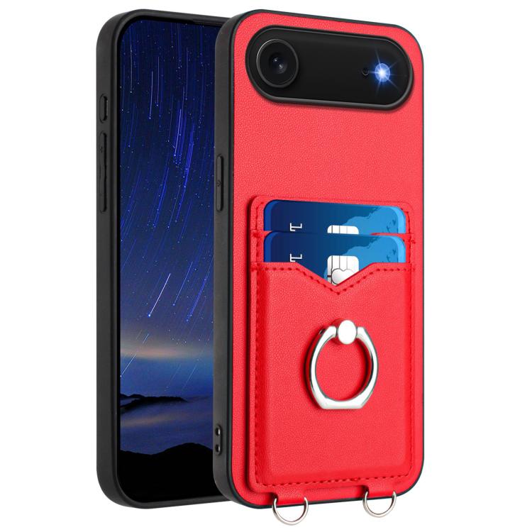 R20 Ring Kartenhalter Handyhülle, Für iPhone 17 Pro Max, Für iPhone 17 Pro, Für iPhone 17, Für iPhone Air, Für iPhone 15 Pro Max, Für iPhone 15 Pro, Für iPhone 15 Plus, Für iPhone 15
