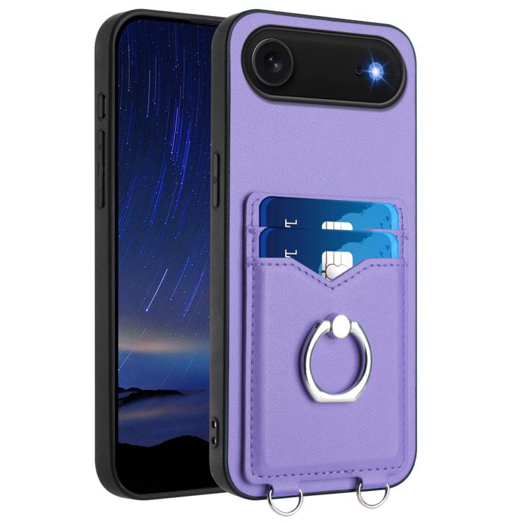 R20 Ring Kartenhalter Handyhülle, Für iPhone 17 Pro Max, Für iPhone 17 Pro, Für iPhone 17, Für iPhone Air, Für iPhone 15 Pro Max, Für iPhone 15 Pro, Für iPhone 15 Plus, Für iPhone 15