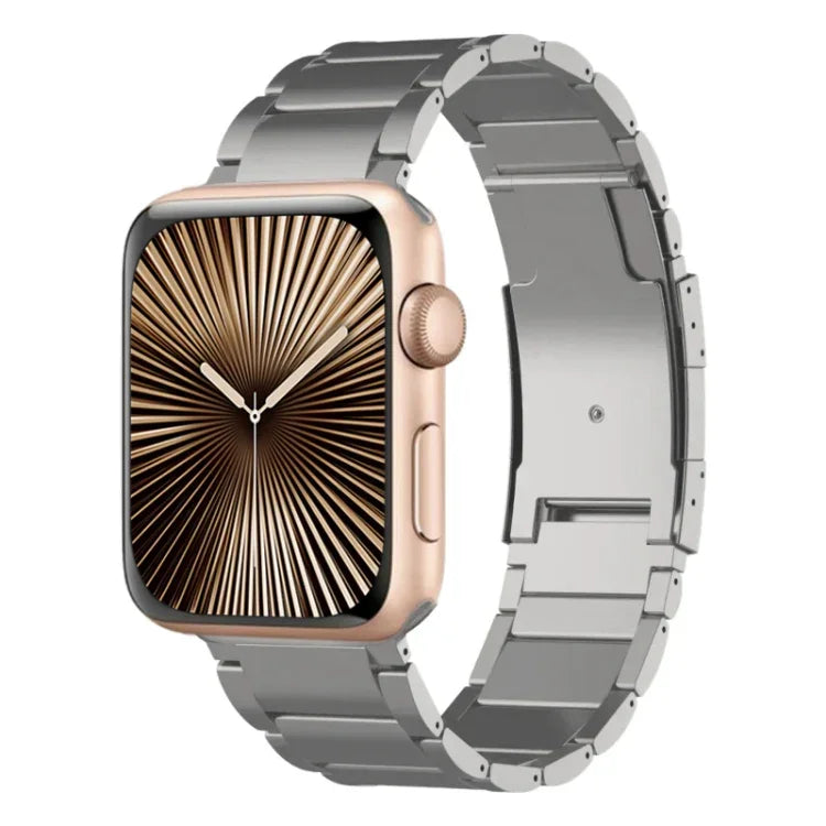Titan-Metallarmband für Apple Watch Series 10 (46 mm), Apple Watch Series 10 (42 mm), Apple Watch SE (2023, 44 mm), Apple Watch SE (2023, 40 mm), Apple Watch Ultra 2 (49 mm), Apple Watch Series 9 (45 mm), Apple Watch Series 9 (41 mm) ...
