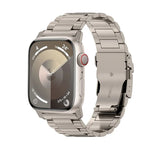 26mm Safety Buckle Titanium Alloy Watch Band, For Apple Watch SE 2023 44mm, For Apple Watch Ultra 2 49mm, For Apple Watch Series 9 45mm, For Apple Watch Ultra 49mm, For Apple Watch Series 8 45mm, For Apple Watch SE 2022 44mm, For Apple Watch Series 7 4...
