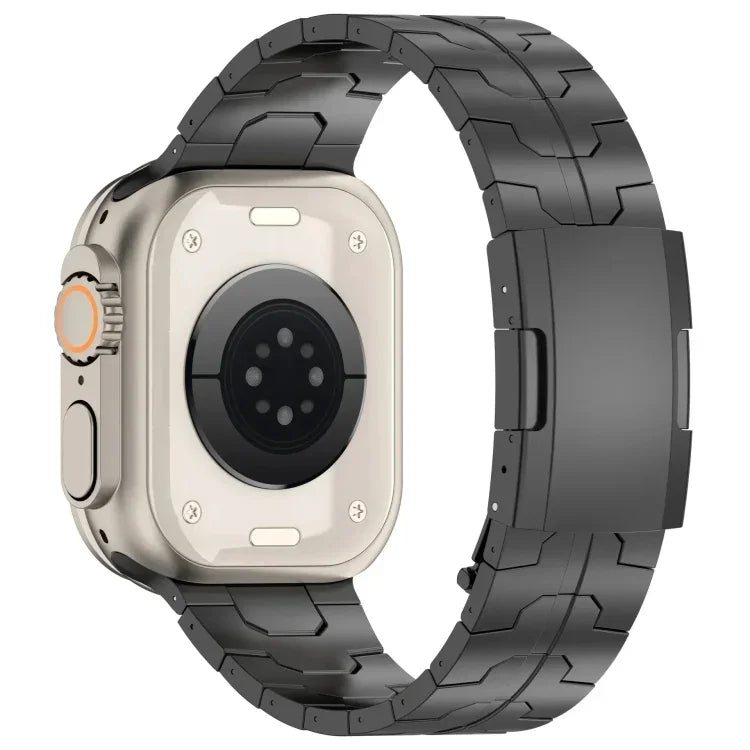 Turtle Buckle Titanium Alloy Watch Band, For Apple Watch SE 2023 44mm, For Apple Watch SE 2023 40mm, For Apple Watch Ultra 2 49mm, For Apple Watch Series 9 45mm, For Apple Watch Series 9 41mm, For Apple Watch Ultra 49mm, For Apple Watch Series 8 41mm  ...
