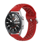 R850 Silikon-Sportarmband, einfarbig, Größe: Einheitsgröße 20 mm, für Galaxy Watch 3 41 mm