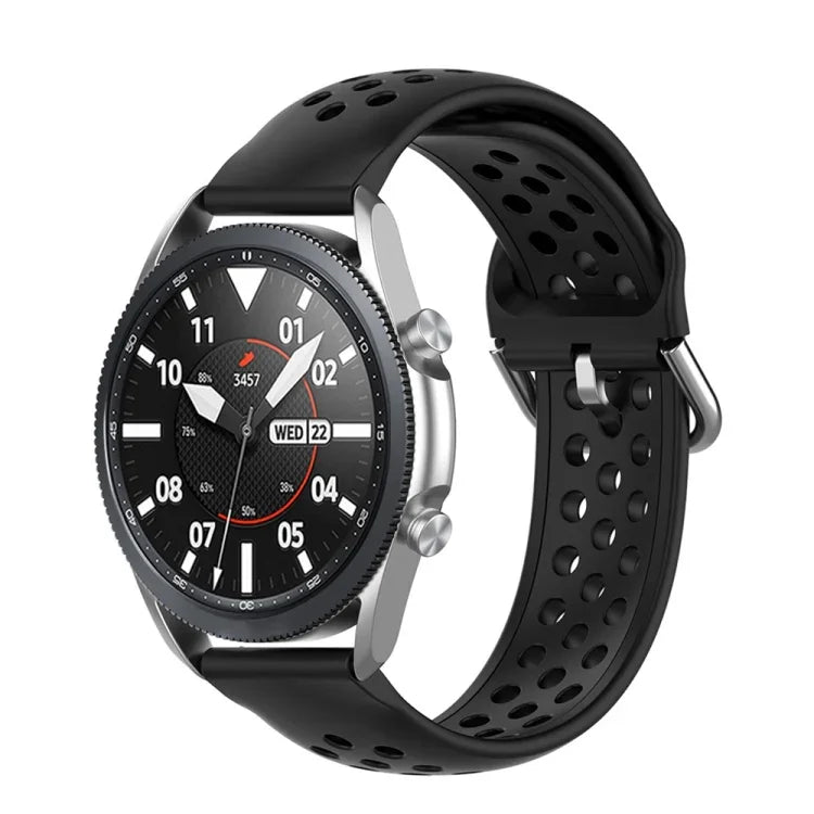 R850 Silikon-Sportarmband, einfarbig, Größe: Einheitsgröße 20 mm, für Galaxy Watch 3 41 mm