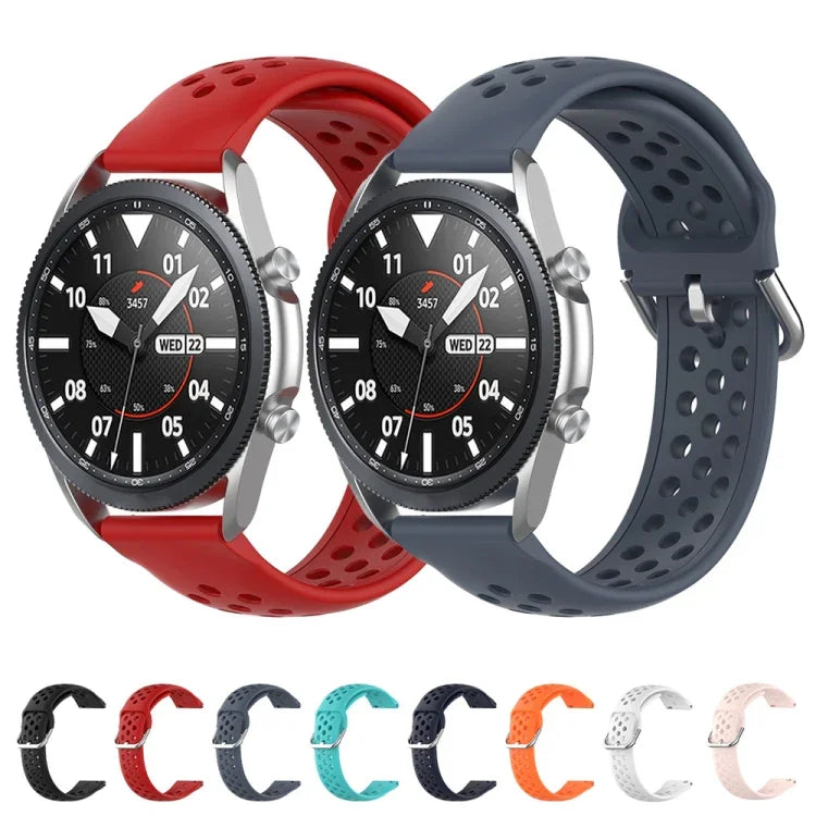R850 Silikon-Sportarmband, einfarbig, Größe: Einheitsgröße 20 mm, für Galaxy Watch 3 41 mm