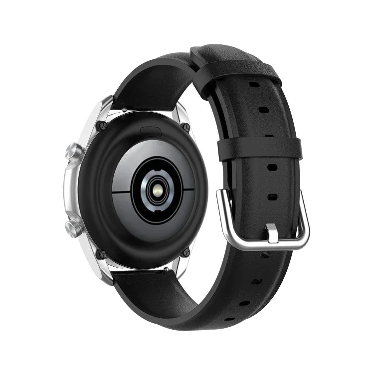 Rundes Lederarmband, Größe: Einheitsgröße 20 mm, für Galaxy Watch 3 41 mm
