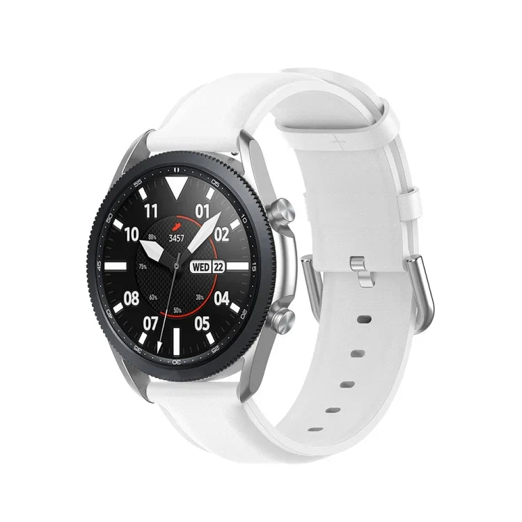 Rundes Lederarmband, Größe: Einheitsgröße 20 mm, für Galaxy Watch 3 41 mm