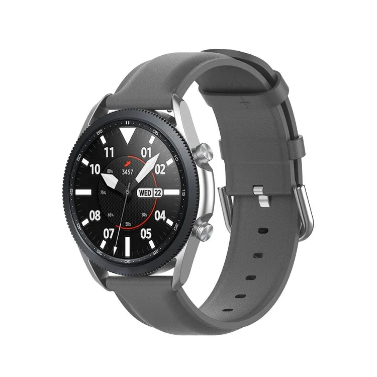 Rundes Lederarmband, Größe: Einheitsgröße 20 mm, für Galaxy Watch 3 41 mm