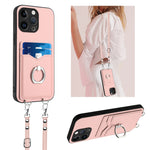R20 Crossbody-Seil Ring Kartenhalter Handyhülle, Für iPhone 17 Pro Max, Für iPhone 17 Pro, Für iPhone 17, Für iPhone Air, Für iPhone 15 Pro Max, Für iPhone 15 Pro, Für iPhone 15 Plus, Für iPhone 15