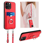 R20 Crossbody-Seil Ring Kartenhalter Handyhülle, Für iPhone 17 Pro Max, Für iPhone 17 Pro, Für iPhone 17, Für iPhone Air, Für iPhone 15 Pro Max, Für iPhone 15 Pro, Für iPhone 15 Plus, Für iPhone 15