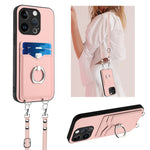 R20 Crossbody-Seil Ring Kartenhalter Handyhülle, Für iPhone 17 Pro Max, Für iPhone 17 Pro, Für iPhone 17, Für iPhone Air, Für iPhone 15 Pro Max, Für iPhone 15 Pro, Für iPhone 15 Plus, Für iPhone 15