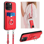 R20 Crossbody-Seil Ring Kartenhalter Handyhülle, Für iPhone 17 Pro Max, Für iPhone 17 Pro, Für iPhone 17, Für iPhone Air, Für iPhone 15 Pro Max, Für iPhone 15 Pro, Für iPhone 15 Plus, Für iPhone 15
