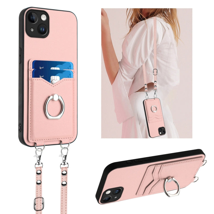 R20 Crossbody-Seil Ring Kartenhalter Handyhülle, Für iPhone 17 Pro Max, Für iPhone 17 Pro, Für iPhone 17, Für iPhone Air, Für iPhone 15 Pro Max, Für iPhone 15 Pro, Für iPhone 15 Plus, Für iPhone 15