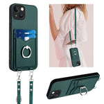 R20 Crossbody-Seil Ring Kartenhalter Handyhülle, Für iPhone 17 Pro Max, Für iPhone 17 Pro, Für iPhone 17, Für iPhone Air, Für iPhone 15 Pro Max, Für iPhone 15 Pro, Für iPhone 15 Plus, Für iPhone 15