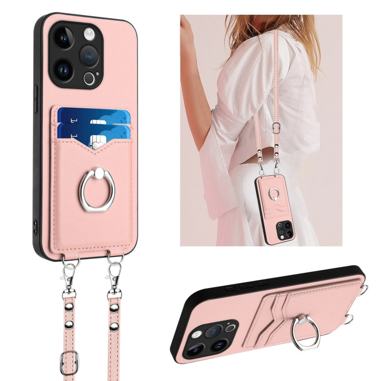 R20 Crossbody-Seil Ring Kartenhalter Handyhülle, Für iPhone 14 Plus, Für iPhone 14, Für iPhone 14 Pro, Für iPhone 14 Pro Max, Für iPhone SE 2022 / SE 2020 / 8, Für iPhone 13 Pro Max, Für iPhone 13 Pro, Für iPhone 13