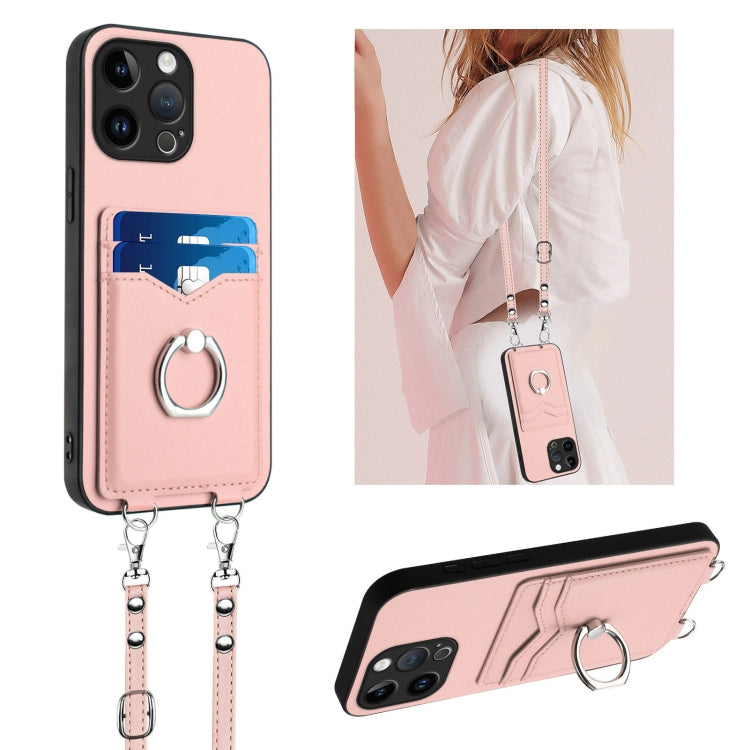 R20 Crossbody-Seil Ring Kartenhalter Handyhülle, Für iPhone 14 Plus, Für iPhone 14, Für iPhone 14 Pro, Für iPhone 14 Pro Max, Für iPhone SE 2022 / SE 2020 / 8, Für iPhone 13 Pro Max, Für iPhone 13 Pro, Für iPhone 13
