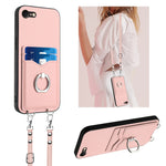 R20 Crossbody-Seil Ring Kartenhalter Handyhülle, Für iPhone 14 Plus, Für iPhone 14, Für iPhone 14 Pro, Für iPhone 14 Pro Max, Für iPhone SE 2022 / SE 2020 / 8, Für iPhone 13 Pro Max, Für iPhone 13 Pro, Für iPhone 13