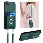 R20 Crossbody-Seil Ring Kartenhalter Handyhülle, Für iPhone 14 Plus, Für iPhone 14, Für iPhone 14 Pro, Für iPhone 14 Pro Max, Für iPhone SE 2022 / SE 2020 / 8, Für iPhone 13 Pro Max, Für iPhone 13 Pro, Für iPhone 13