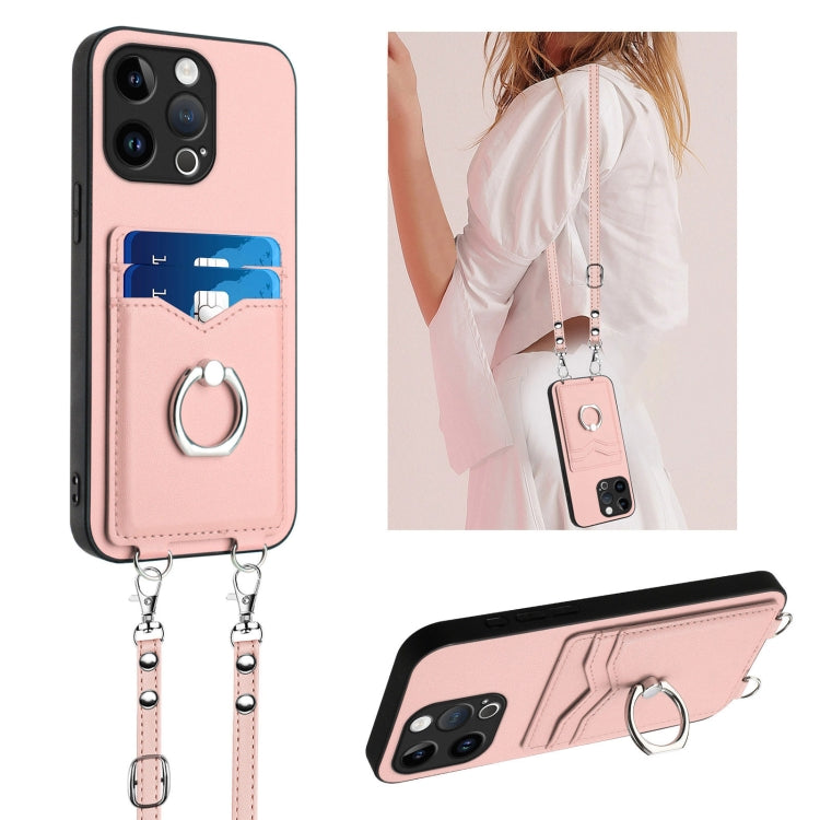 R20 Crossbody-Seil Ring Kartenhalter Handyhülle, Für iPhone 14 Plus, Für iPhone 14, Für iPhone 14 Pro, Für iPhone 14 Pro Max, Für iPhone SE 2022 / SE 2020 / 8, Für iPhone 13 Pro Max, Für iPhone 13 Pro, Für iPhone 13