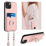 R20 Umhängetasche mit Seilring und Kartenhalter, für iPhone 13 mini, für iPhone 12, für iPhone 12 Pro Max, für iPhone 12 Pro, für iPhone 12 mini, für iPhone 11 Pro Max, für iPhone 11, für iPhone 11 Pro