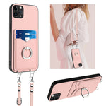 R20 Umhängetasche mit Seilring und Kartenhalter, für iPhone 13 mini, für iPhone 12, für iPhone 12 Pro Max, für iPhone 12 Pro, für iPhone 12 mini, für iPhone 11 Pro Max, für iPhone 11, für iPhone 11 Pro