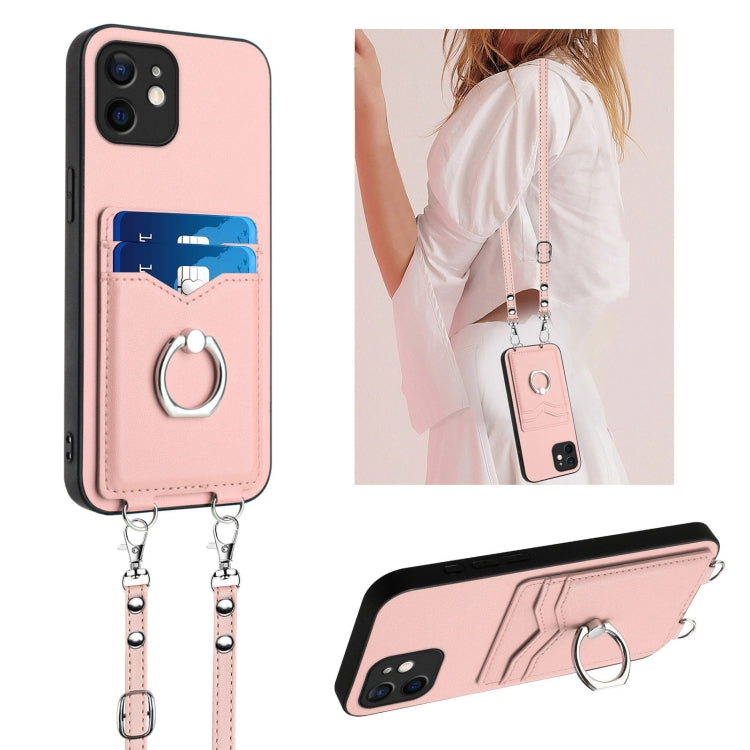 R20 Umhängetasche mit Seilring und Kartenhalter, für iPhone 13 mini, für iPhone 12, für iPhone 12 Pro Max, für iPhone 12 Pro, für iPhone 12 mini, für iPhone 11 Pro Max, für iPhone 11, für iPhone 11 Pro