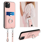 R20 Umhängetasche mit Seilring und Kartenhalter, für iPhone 13 mini, für iPhone 12, für iPhone 12 Pro Max, für iPhone 12 Pro, für iPhone 12 mini, für iPhone 11 Pro Max, für iPhone 11, für iPhone 11 Pro