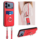 R20 Crossbody-Seil Ring Kartenhalter Handyhülle, Für iPhone 17 Pro Max, Für iPhone 17 Pro, Für iPhone 17, Für iPhone Air, Für iPhone 15 Pro Max, Für iPhone 15 Pro, Für iPhone 15 Plus, Für iPhone 15