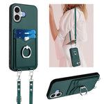 R20 Crossbody-Seil Ring Kartenhalter Handyhülle, Für iPhone 17 Pro Max, Für iPhone 17 Pro, Für iPhone 17, Für iPhone Air, Für iPhone 15 Pro Max, Für iPhone 15 Pro, Für iPhone 15 Plus, Für iPhone 15