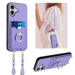 R20 Crossbody-Seil Ring Kartenhalter Handyhülle, Für iPhone 17 Pro Max, Für iPhone 17 Pro, Für iPhone 17, Für iPhone Air, Für iPhone 15 Pro Max, Für iPhone 15 Pro, Für iPhone 15 Plus, Für iPhone 15