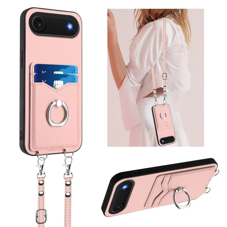 R20 Crossbody-Seil Ring Kartenhalter Handyhülle, Für iPhone 17 Pro Max, Für iPhone 17 Pro, Für iPhone 17, Für iPhone Air, Für iPhone 15 Pro Max, Für iPhone 15 Pro, Für iPhone 15 Plus, Für iPhone 15