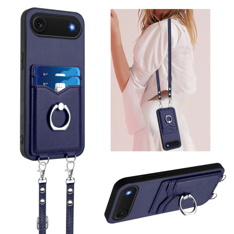 R20 Crossbody-Seil Ring Kartenhalter Handyhülle, Für iPhone 17 Pro Max, Für iPhone 17 Pro, Für iPhone 17, Für iPhone Air, Für iPhone 15 Pro Max, Für iPhone 15 Pro, Für iPhone 15 Plus, Für iPhone 15
