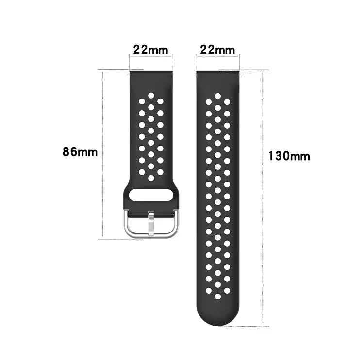 Sportarmband aus Silikon, einfarbig, Einheitsgröße 22 mm, passend für Galaxy Watch 3 (45 mm)